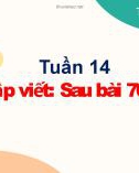 Bài giảng môn Tiếng Việt lớp 1 sách Cánh diều năm học 2021-2022 - Tiết 27-28: Tập viết ôn, ôt, ơn, ơt, ut, uôn, uôt (Trường Tiểu học Ái Mộ B)