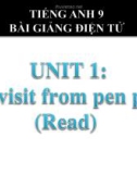 Bài giảng Tiếng Anh 9 Unit 1: A visit from a pen pal