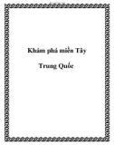 Khám phá miền Tây Trung Quốc