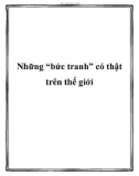 Những 'bức tranh' có thật trên thế giới