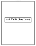 Anh Và Bé ( Boy Love )