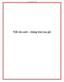 Viết cho anh – chàng trai của gió