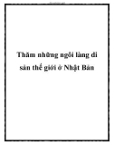 Thăm những ngôi làng di sản thế giới ở Nhật Bản