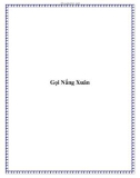 Truyện ngắn Gọi Nắng Xuân