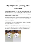 Một số kỹ thuật té ngã trong Judo : Mae Ukemi