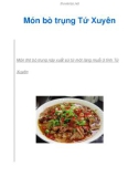 Món bò trụng Tứ Xuyên