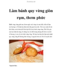 Làm bánh quy vừng giòn rụm, thơm phức