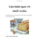 Làm bánh ngon với chuối và dứa