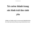 Xỏ cườm thành trang sức hình trái tim xinh yêu