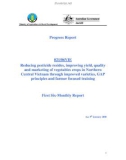 Báo cáo khoa học: Reducing pesticide resides, improving yield, quality and marketing of vegetables crops in Northern Central Vietnam through improved varieties, GAP principles and farmer focused training (First Six-Monthly Report)