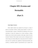 Chapter 053. Eczema and Dermatitis (Part 3)