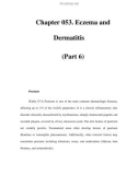 Chapter 053. Eczema and Dermatitis (Part 6)