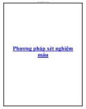 Phương pháp xét nghiệm máu.