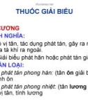 ĐẠI CƯƠNG THUỐC GIẢI BIỂU