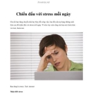 Chiến đấu với stress mỗi ngày