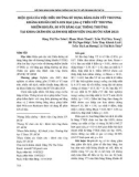 Hiệu quả của việc điều dưỡng sử dụng băng dán vết thương kháng khuẩn chứa ion bạc (AG+) trên vết thương nhiễm khuẩn, so với băng gạc thông thường tại khoa Chăm sóc giảm nhẹ Bệnh viện Ung bướu năm 2023