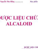 DƯỢC LIỆU CHỨA ALCALOID