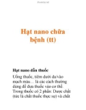 Hạt nano chữa bệnh (tt)