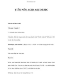 VIÊN NÉN ACID ASCORBIC