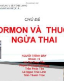 Bài thuyết trình: Hormon và thuốc ngừa thai