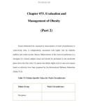 Chapter 075. Evaluation and Management of Obesity (Part 2)