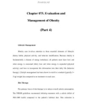 Chapter 075. Evaluation and Management of Obesity (Part 4)