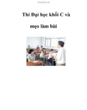 Thi Đại học khối C và mẹo làm bài