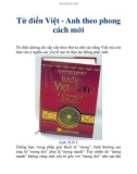 Từ điển Việt - Anh theo phong cách mới