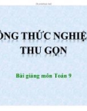 Bài giảng Toán 9 - Bài 5: Công thức nghiệm thu gọn