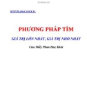 Phương pháp tìm giá trị lớn nhất, giá trị nhỏ nhất