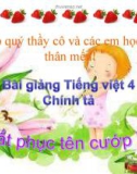 Bài giảng Chính tả: Nghe, viết: Khuất phục tên cướp biển - Tiếng việt 4 - GV.N.Hoài Thanh