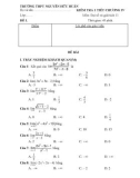 Bộ 7 đề kiểm tra 1 tiết chương 4 môn Đại số & Giải tích 11 năm 2019-2020 - Trường THPT Nguyễn Hữu Huân