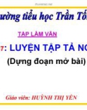 Bài giảng điện tử luyện tập tả người – Tuần 19