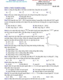 Đề thi KSCL học kì 1 môn Vật lí lớp 11 năm học 2020-2021 có đáp án - Sở GD&ĐT Nam Định (Mã đề 456)