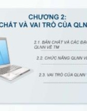 Bài giảng Quản lý nhà nước về thương mại - Chương 2: Bản chất và vai trò của quản lý nhà nước về thương mại