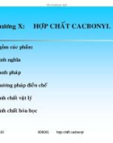 GIÁO TRÌNH HÓA HỮU CƠ - HỢP CHẤT CACBONYL