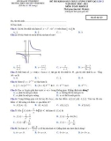 Đề thi KSCL môn Toán lớp 12 năm 2020-2021 có đáp án (Lần 2) - Trường THPT chuyên Vĩnh Phúc (Mã đề 123)