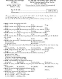 Đề thi thử tốt nghiệp THPT năm 2021 môn Hóa học có đáp án - Sở GD&ĐT Cà Mau