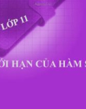 Bài giảng môn Toán lớp 11: Giới hạn của hàm số