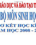 Báo cáo tổng kết môn sinh học