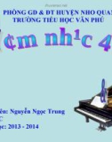 Bài giảng Âm nhạc lớp 4 Tiết 3: Ôn tập bài hát Em yêu hòa bình - Bài tập cao độ và tiết tấu