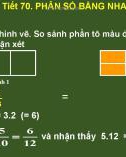 Bài giảng môn Toán lớp 6: Phân số bằng nhau