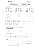 Đề kiểm tra 1 tiết môn Toán lớp 1 năm 2019-2020