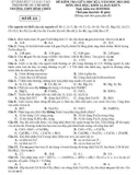 Đề thi giữa kỳ 2 môn Hóa lớp 12 năm 2021-2022 có đáp án - Trường THPT Bình Chiểu (Mã đề 121, 122, 123, 124)