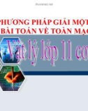 Bài 11: Phương pháp giải một số bài toán về mạch - Bài giảng điện tử Vật lý 11 - T.Đ.Lý