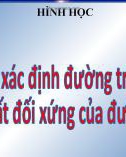 Bài giảng môn Hình học lớp 9 - Bài 1: Sự xác định đường tròn. Tính chất đối xứng của đường tròn