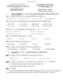 Đề thi học kì 2 môn Toán lớp 9 năm 2022-2023 có đáp án - Phòng GD&ĐT huyện Châu Đức
