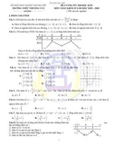 Đề cương ôn tập học kì 2 môn Toán lớp 12 năm 2019-2020 - Trường THPT Thượng Cát