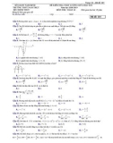 Đề kiểm tra giữa HK1 môn Toán 12 năm 2018-2019 có đáp án - Trường THPT Nam Trực