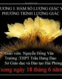 Bài giảng Đại số và Giải tích 11 - Bài 1: Hàm số lượng giác (Tiết 2)